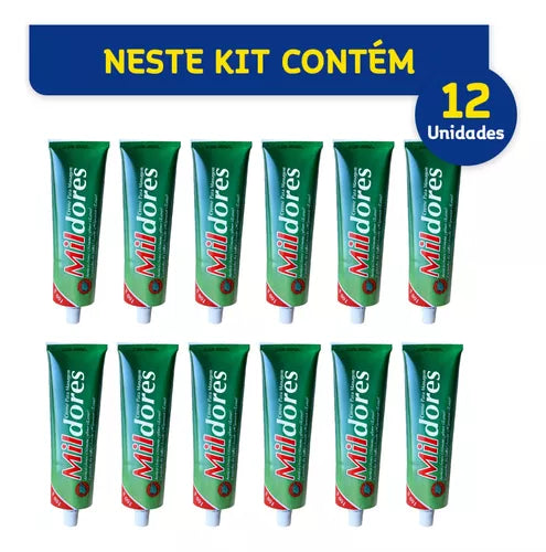 Kit Com 12 Unidades De Pomada P/massagem Mil Dores Original!