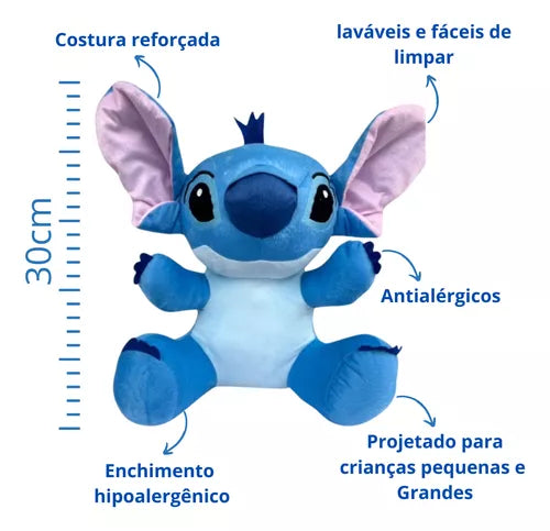 Stitch Pelúcia De Pelúcia Stitch Lilo Antialérgico 30cm